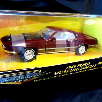 1/18 Scale ERTL American Muscle Limited Edition 32263- 1969 Ford Mustang Mach 1 • $89.95