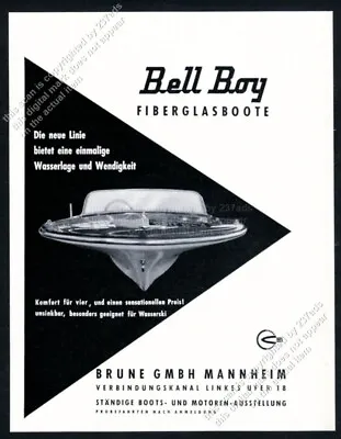 1961 Bell Boy Boat Fiberglass Boat Photo German Vintage Print Ad • $9.99