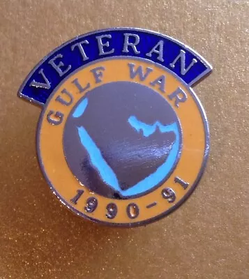 Gulf War Veterans Pin / Lapel Badge • £3.50