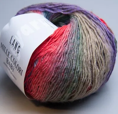 $7.69 • Buy Lang Yarns Mille Colori Baby 51 - Ll 623 5/12ft/1.8oz - Needle Thickness 3