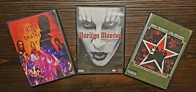 Alice In Chains Unplugged Marilyn Manson Rage Against The Machine Dvd Concerts  • $29.99