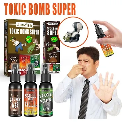 1/3X Novelty Liquid Fart Gag Spray Can Stink Bomb Smelly Stinky Prank Joke 30ml • $11.39