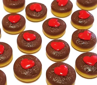 Barbi Doll House Miniature Food Mini Cupcakes Chocolate Valentines Lot 👻🧲 6pc • $9.97