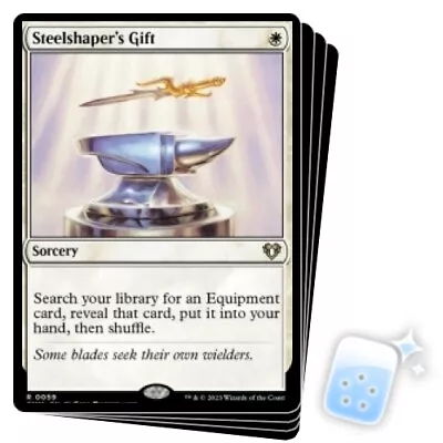 STEELSHAPER'S GIFT X4 Commander Masters Magic MTG MINT CARD • $13.19