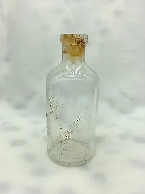 Vintage Listerine Lambert Pharmacal Embossed Clear Bottle 4 1/4  Small • $8.29