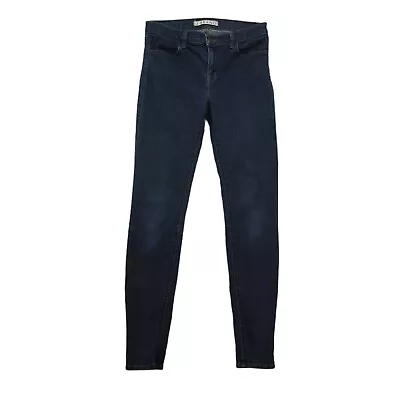 J Brand Super Skinny Jeans Women 28 Dark Wash Starless Mid Rise Stretch • $19.99