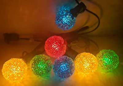 New LIGHTED SNOW ICE BULBS -  Lighted Ice  Sugar  Coated Christmas Light Bulbs  • $29.95