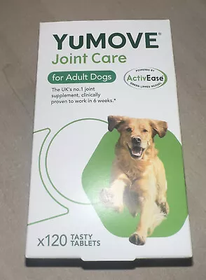 Yumove Joint Care For Adult Dogs 120 Tasty Tablets Dog Supplement EXP 06/2025 • £20