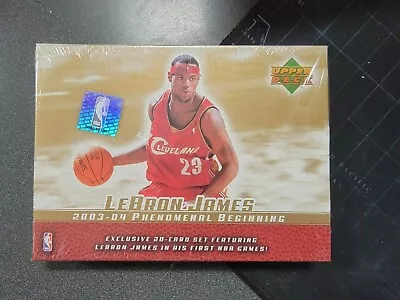 1-03/04 Upper Deck Phenomenal Beginning Lebron James Sealed Box 20 Card Set RC  • $699.99