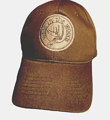 Wade In The Woods Hat Outdoors Arakawa Custom Trucker Cap Brown Tan Antlers￼ • $17.06