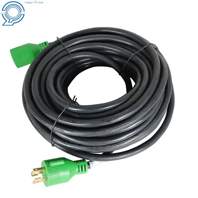 Generator Extension Cord 10-100 Ft 3 Prong Power Cable 10 3 30 Amp Adapter Plug • $149.43