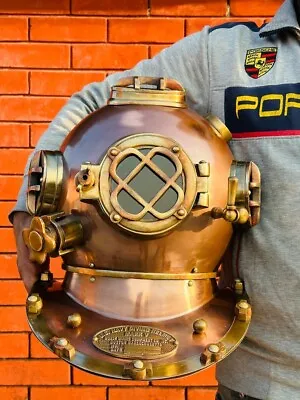£132 • Buy 18  Inch Replica Antique Diving Divers Helmet V Us Navy Mark Divers Helmet
