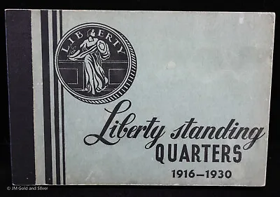 Vintage Meghrig G-10 Liberty Standing Quarters Coin Album 1916-1930 • $24.95