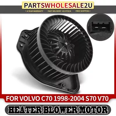 HVAC Heater Blower Motor With Fan Cage For Volvo C70 1998-2004 S70 V70 1988-2000 • $46.09