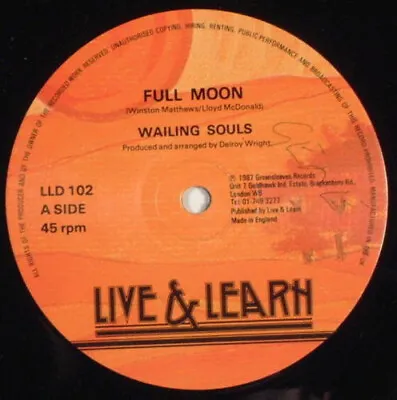 Wailing Souls - Full Moon (12 ) • £12.99