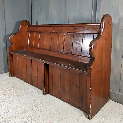 £330 • Buy Wimbledon Bethel Chapel 19th Century Antique Pine Church Chapel Pew Bench