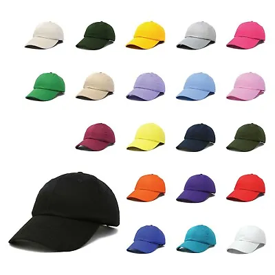 DALIX Baseball Cap Dad Hat Plain Men Women Cotton Adjustable Blank Unstructured • $6.45