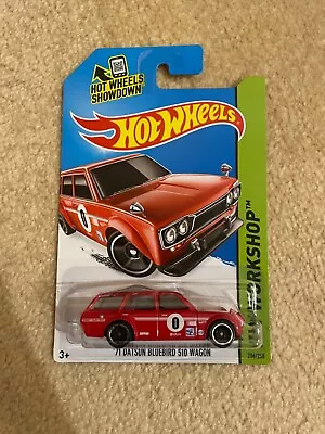 Hot Wheels 1971 Datsun Bluebird 510 Wagon Red Hw Workshop  Smooth Grill Vhtf • $15.95