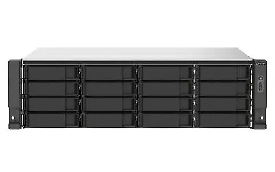 QNAP TS-1673AU-RP-16G NAS/storage Server Rack (3U) Ethernet LAN Black Grey V150 • £3591.27