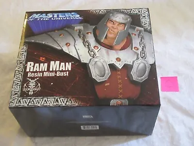 Neca Masters Of The Universe MOTU Ram Man Resin Mini Bust Statue C #1707/2500  • $112.78