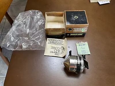 1974 Vintage Zebco ONE Spin Cast Reel Made In USA With Box And Paperwork • $65