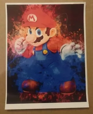 SUPER MARIO ULTRA PREMIUM GLOSSY COLOR ART 8.5x11 KIDS/TEENS WALL/LOCKER POSTER • $15