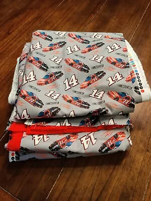 NASCAR Tony Stewart Driver #14 Race Car Cotton Fabric Blanket Project +Yardage • $60