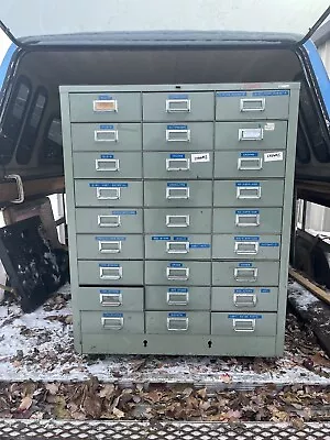 Vintage “Cole Steel” 27 Drawer Metal Parts Classic Clean Cabinet • $300