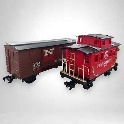 Scientific Toys G Gauge New Haven 36911 Box Car Pennsylvania 3691 Caboose Train • $30