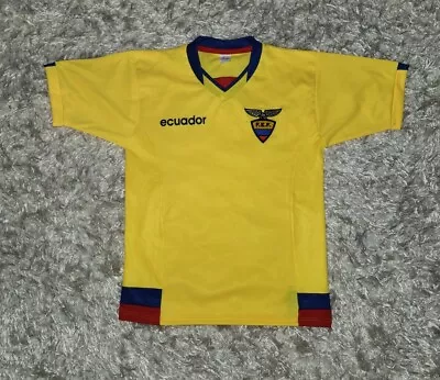 Ecuador National Football Team F.E.F. Soccer Team Jersey Yellow Size Youth L • $19.99