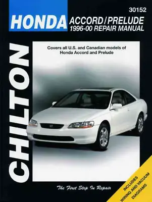 Honda Accord Prelude Manual 1996-2000 Chilton Workshop Service Repair • $28.29