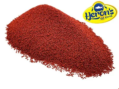 HERONS Red Discus Pellets TROPICAL FISH FOOD Colour Prima Cichlid Angel Tetra • £0.99