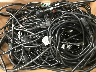 £35.99 • Buy 50 X Power Extension Cable Lead IEC C14 Male To IEC C13 Female Mix Size