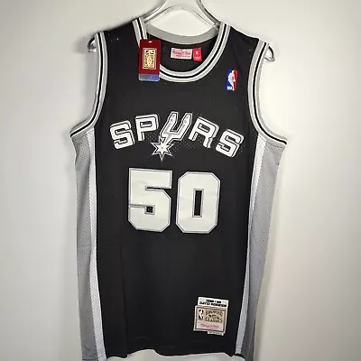 SAN Antonio Spurs David Robinson 50# Jersey 98-99 Seasonretro Blackembroidery • $42.80