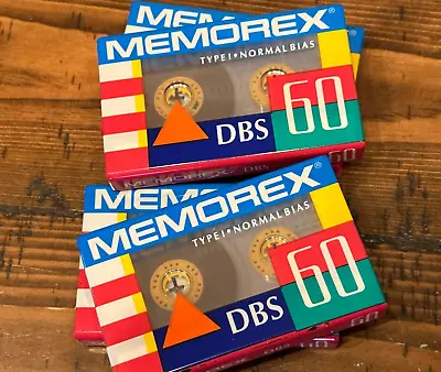 Memorex DBS 60 Normal Position 90m Cassette Blank Tapes Lot Of 4 • $19.95