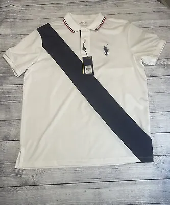 Men's Polo Ralph Lauren Big Pony Performance Polo Shirt Pure White Large • $79.99