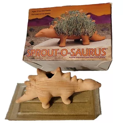 Vintage Chia Pet Dinosaur Terra Cotta Planter Prehistoric Pot Boho Retro 90s • $51.99