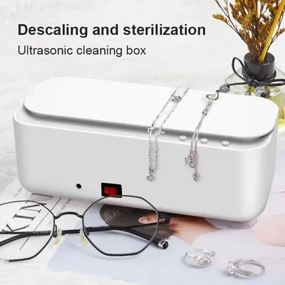 MINI Portable Cleaner Jewelry Watch Glasses Ring Ultrasound Sonic Bath Machine • $15.99