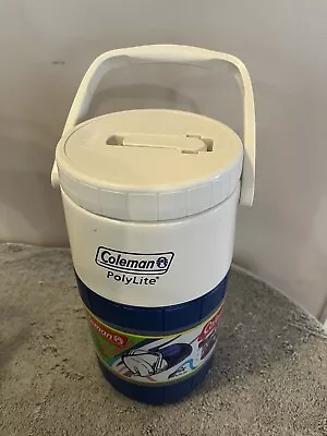 VINTAGE Coleman Polylite 2 Liter Jug Cooler Blue BRAND NEW • $22