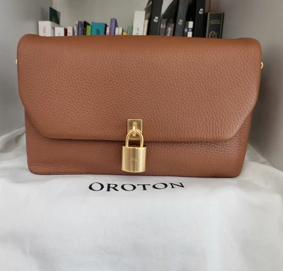 $310 • Buy Oroton Tate Medium Day Bag- Brandy RRP499