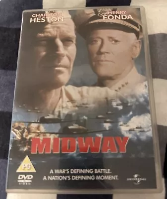 Battle Of Midway CHARLTON HESTON HENRY FONDA DVD 1976 2005 WW2 Pacific USA JAPAN • £0.49