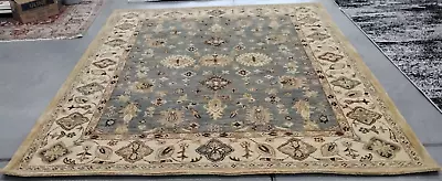BLUE / IVORY 7'-6  X 9'-6  Broken Thread Rug Reduced Price 1172725701 AT847A-8 • $219