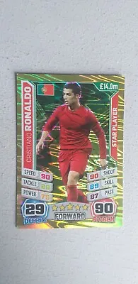 Cristiano Ronaldo Star Player Match Attax Brazil World Cup 2014 Topps • £1.50