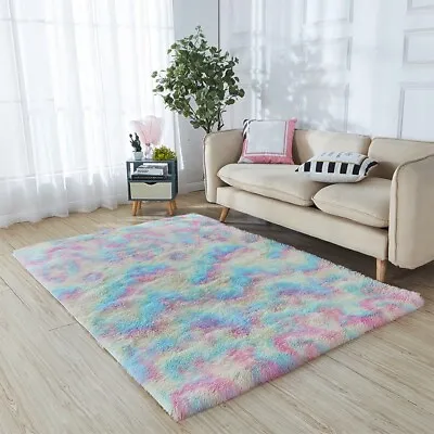 $47.98 • Buy Area Rug Shag Fluffy Rugs Large Carpets Floor Mat For Living Room, Bedroom