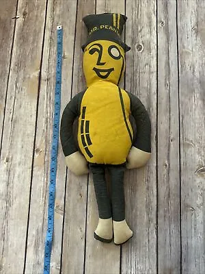 Vintage Planters Mr. Peanut Stuffed Plush Toy Doll Advertising Promo 21  Tall • $12.75