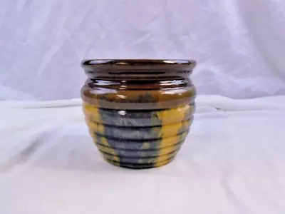 Vintage McCoy Majolica Jardinière Blended Glaze Planter • $49.99