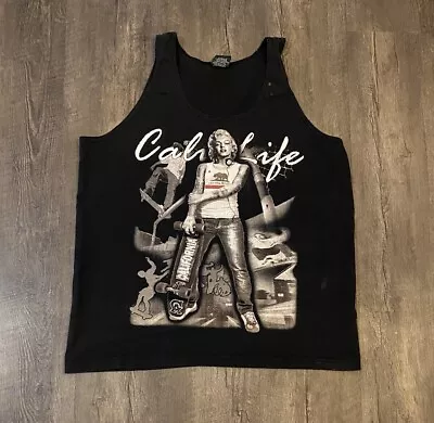 VTG Marilyn Monroe California Men's Tank Top T-Shirt XXL Skateboard Graphic • $6.73