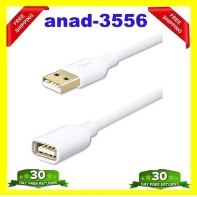 $16.95 • Buy Fasgear [10ft/3m] USB 2.0 Extension Cable - A Male To A Female Charging And Sync
