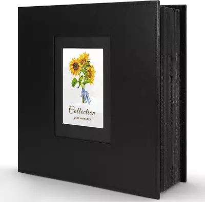 Photo Album 4x6 600 Photos Leather Cover Extra Large Capacity Holds 600 Hori • $24.60