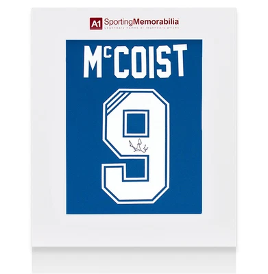 £185.99 • Buy Ally McCoist Signed Rangers Shirt - Polo Shirt, Number 9 - Gift Box